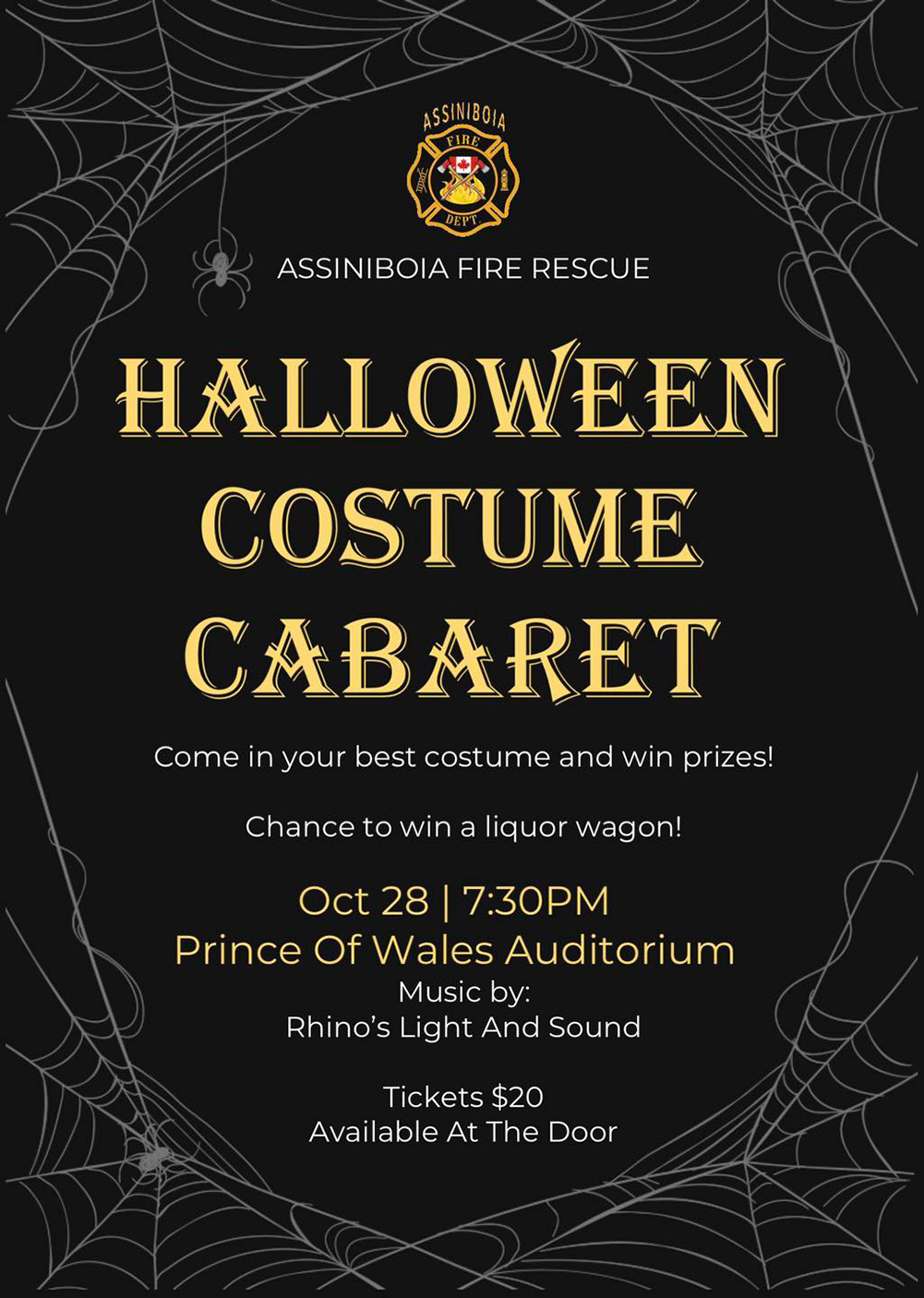 Assiniboia Fire Rescue Halloween Party
