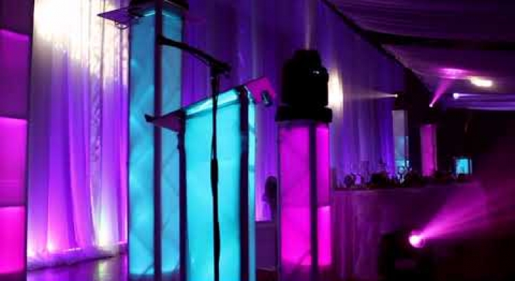 The Prestige Moving Head Light Show at a Wedding
