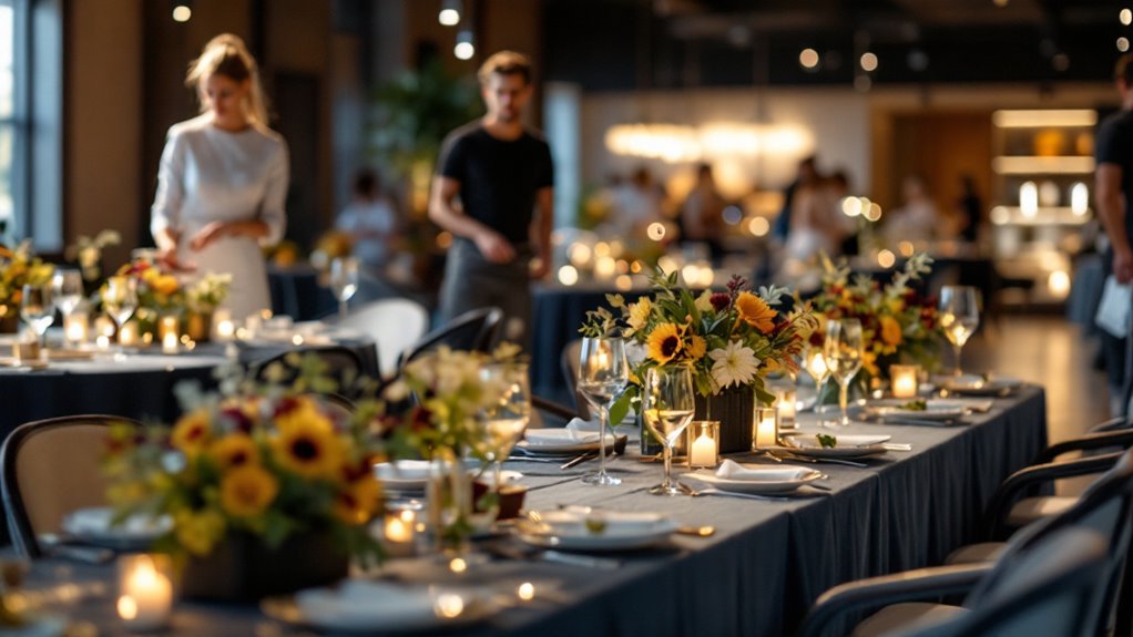 cohesive catering and branding experience